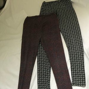 Patterned leggings $7 for 1 pair or $12 for both